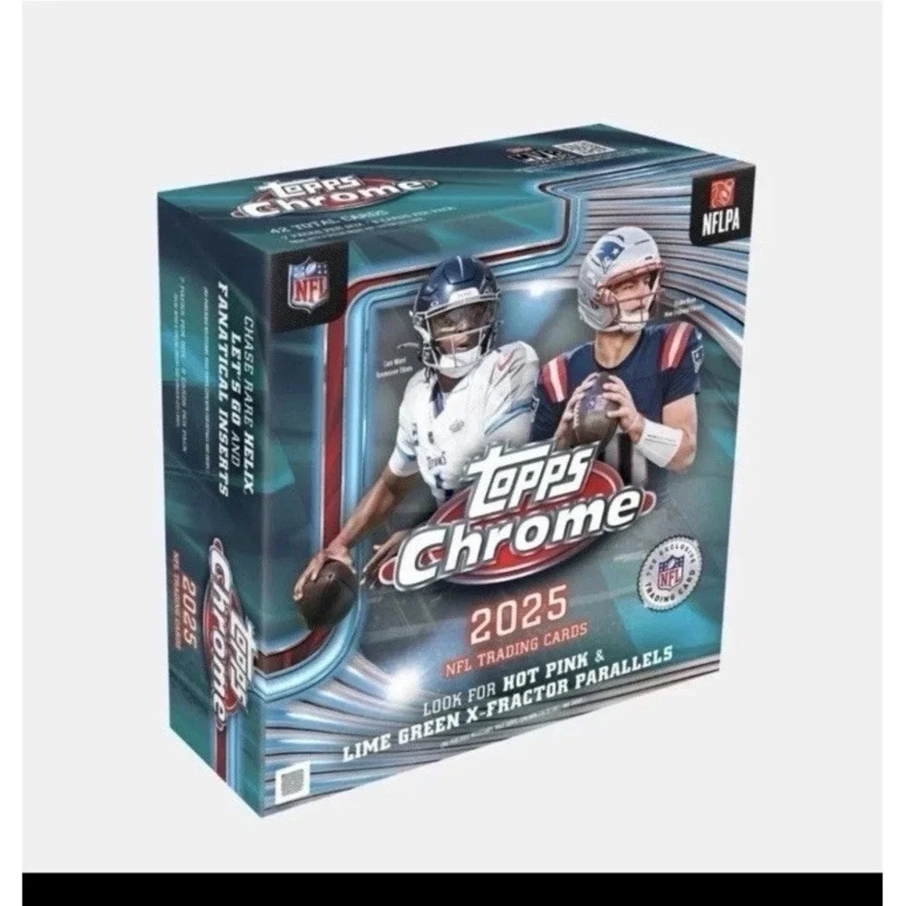Topps Chrome Football 2025 Mega Box - IN HAND